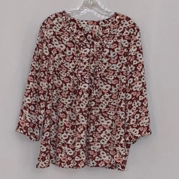 croft & barrow Tops - Croft & Barrow 3/4 Sleeve Floral Blouse